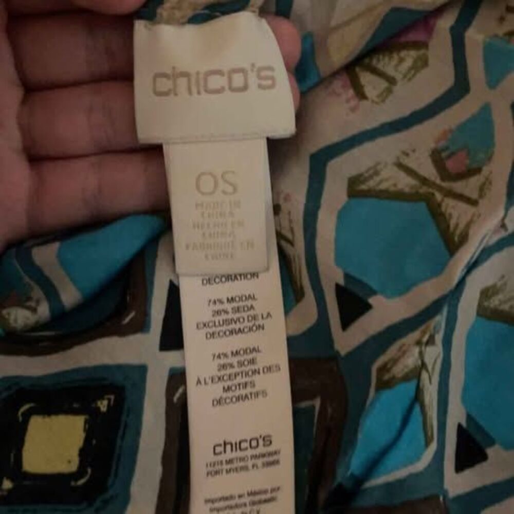 Chico's Geometric Print Scarf